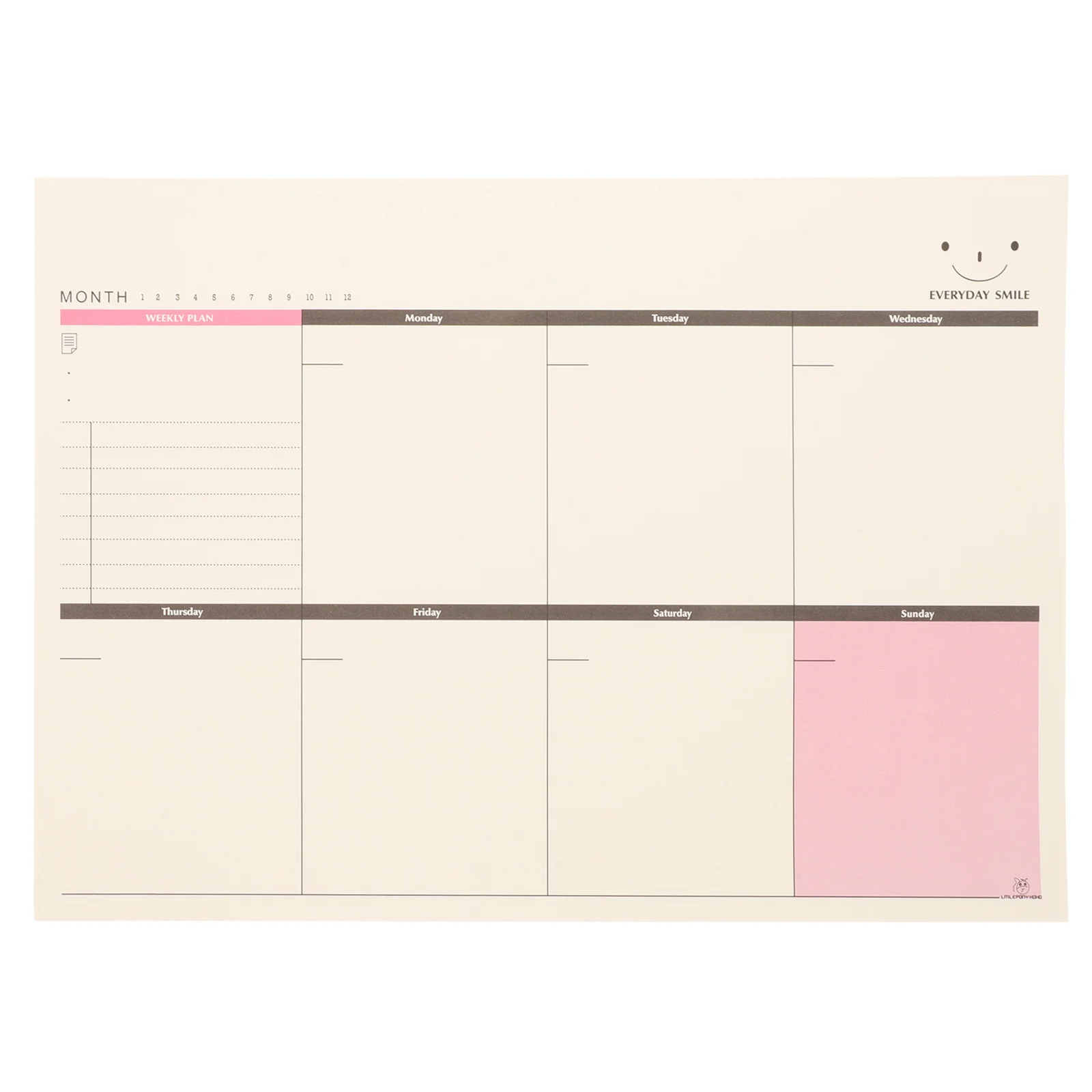 

A4 Size Tearing Weekly Planner Desktop Schedule Agenda Organizer Memo Pad School Office Supplies