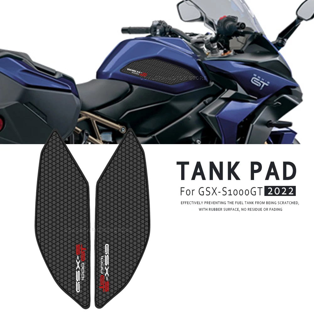 

For GSX-S1000GT GSX-S 1000 GT 2022 Motorcycle accessories Non-Slip Side Fuel Tank Stickers Pad Rubber Sticker