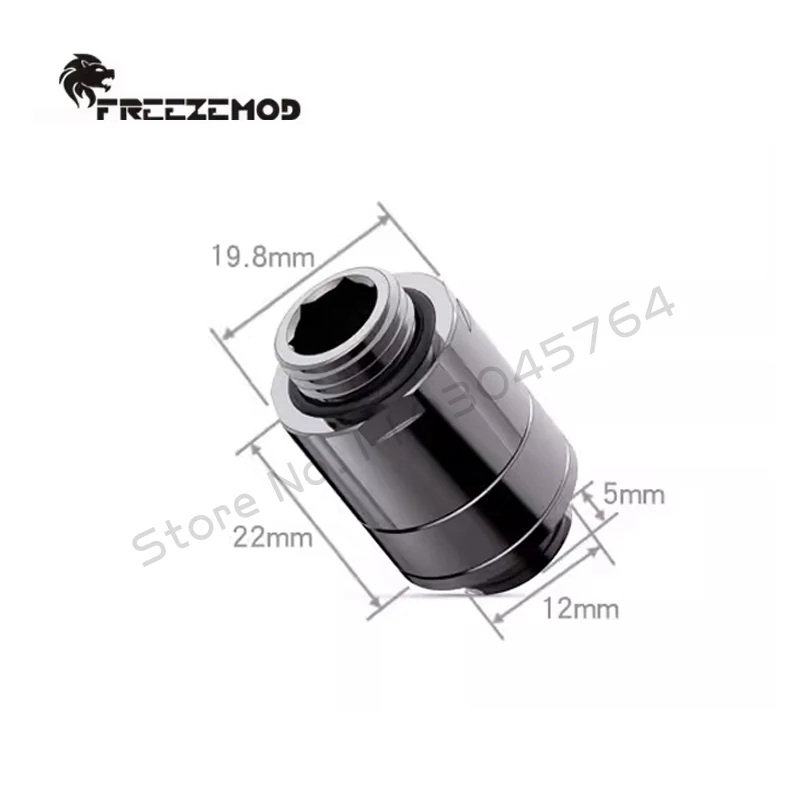 FREEZEMOD PC Water Cooling Graphics Card SLI Extender Fitting 22-31mm Telescoping Joint GSSJT-E2 Rotatable 2023 Hexagonal Socket