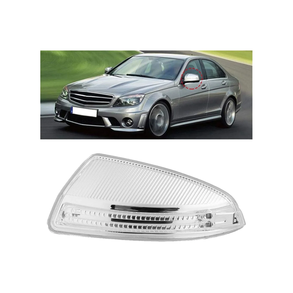 A2048200721 Left Turn Signal LED Signal Side Light for Mercedes-Benz C-Class W204 W164 ML