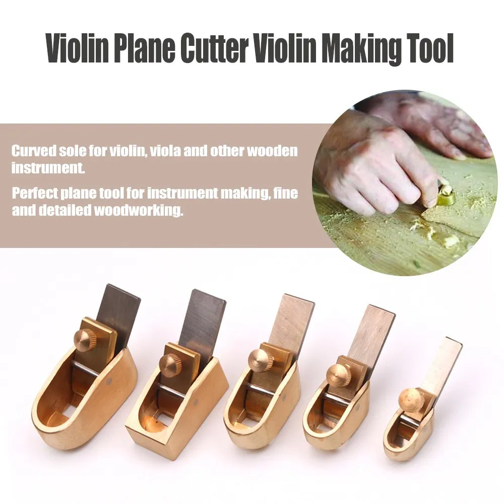 Violin Plane Cutter Violin Making Tool Set Woodworking Plane Cutters Brass Luthier Violin Parts Accessories