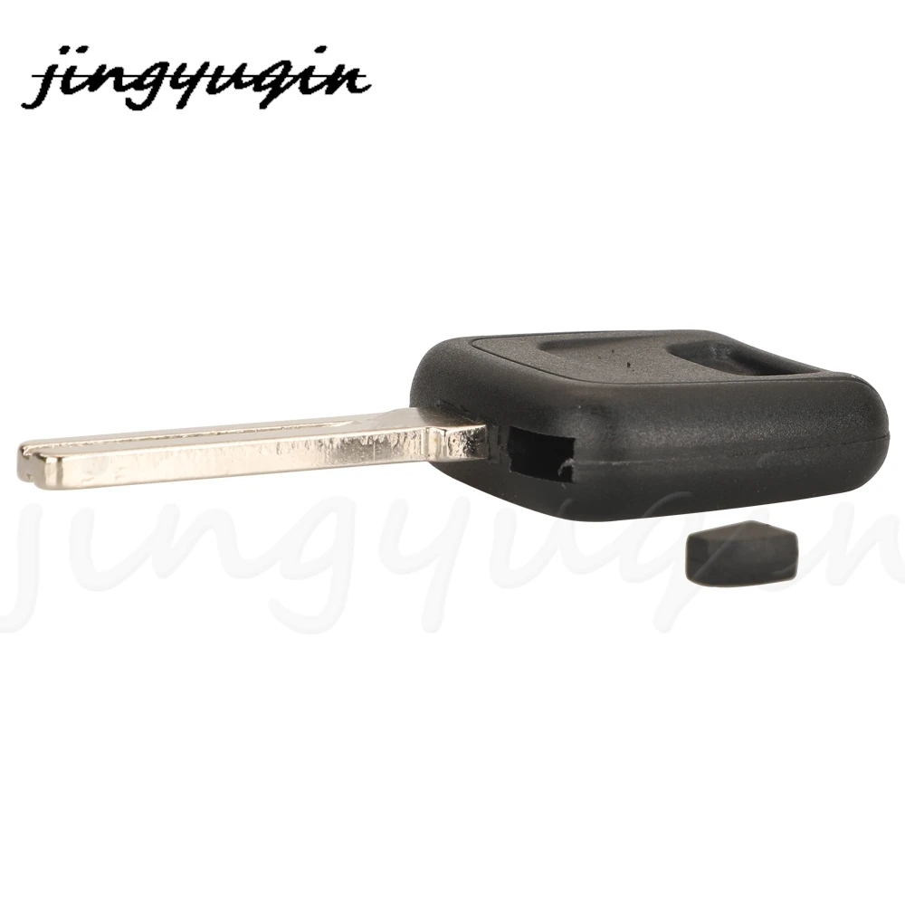 jingyuqin Replacement Transponder Car Key For Volvo S40 V40 D30 S60 S80 XC90 XC60 Blank Key Case Fob Uncut NE66/HU56R Blade