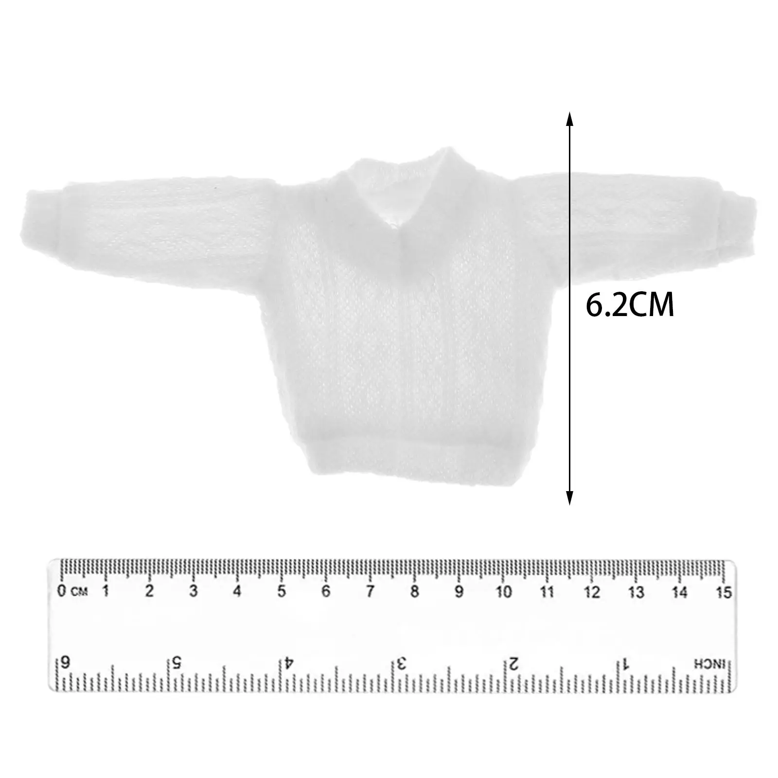 1/12 アクションフィギュアセーター、女性フィギュア服モデル、ファッショナブルなソフトアクセサリー、ミニチュアコスチューム、6 インチ人形衣装