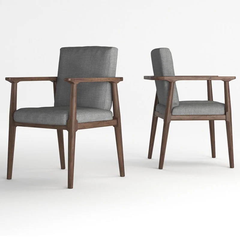 Wooden Comfortable Dining Chairs MinimalistDining Chairs Space Saving Lounge Stoel Unique Furniture