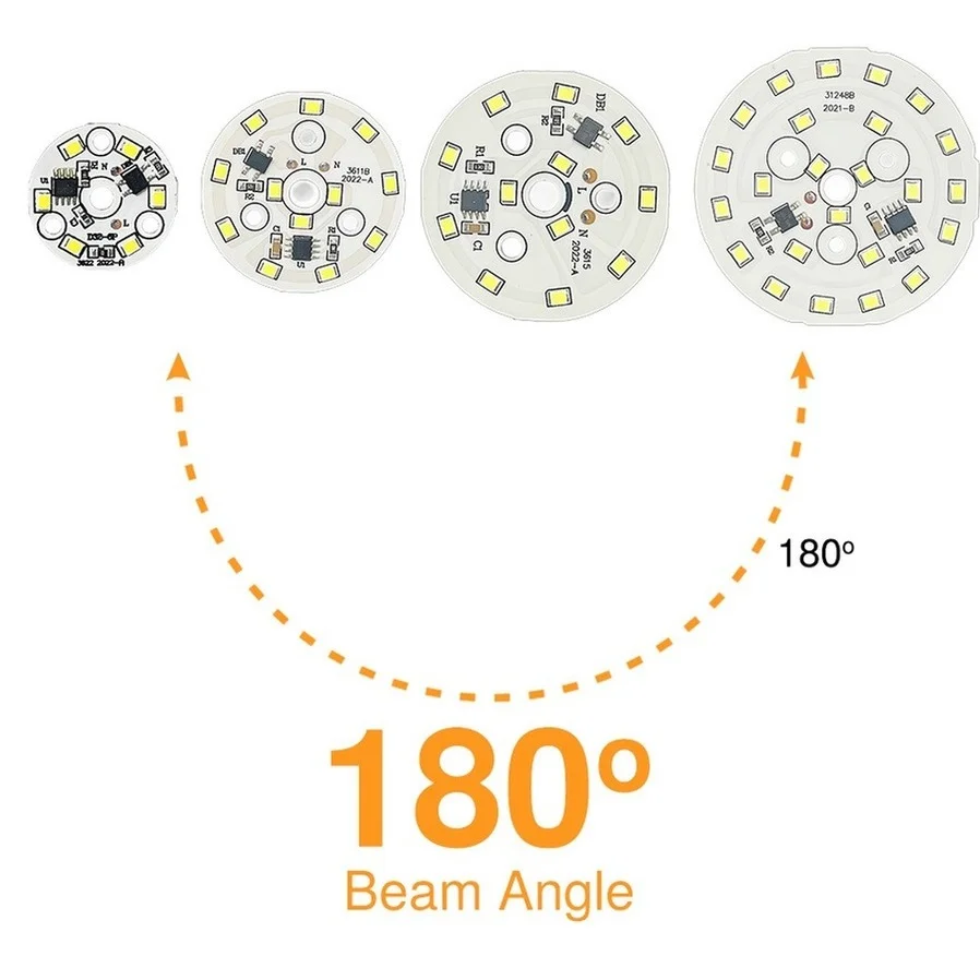 Chip LED do Downlight 3W 5W 7W 9W 12W 15W 18W SMD 2835 okrągłe światło koraliki AC 220V-240V Led typu Downlight Chip Spotlight LED