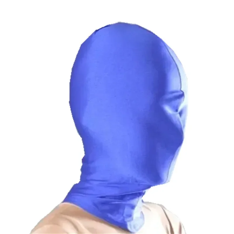 Classic Halloween Costumes Blue Spandex Head Hood Tights Unisex Fetish Zentai Suit Can Custom Colors