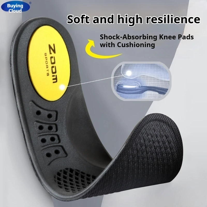 Breathable Sports Insoles Honeycomb Mesh Shock Absorbing Cushion Shoe Inserts Elastic Comfort Foot Insoles for Running Sneakers - view 5