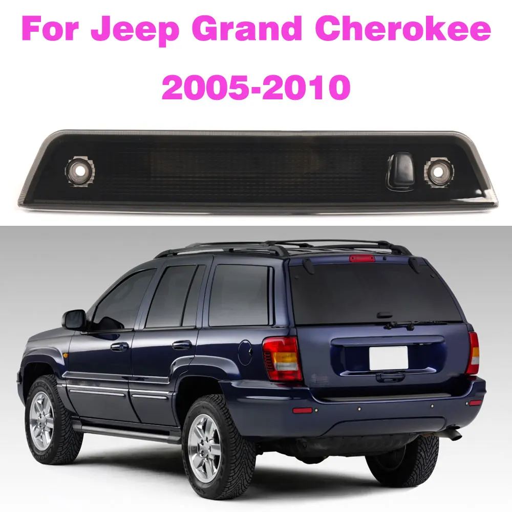 55157397AD/AB/AA/AC Black Upgraded Led Third Brake Light Replacement For Jeep Grand Cherokee 2005-2010 High Mount Stop Lamp