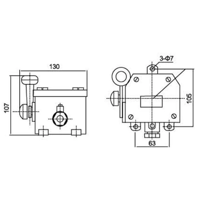 Marine Morse key button Switch