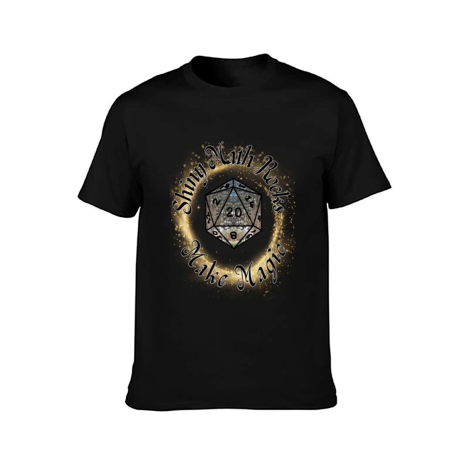 Shiny Math Rocks D&D TTRPG Design, Light T-Shirt Large Size Casual Tee Shirt T-Shirt