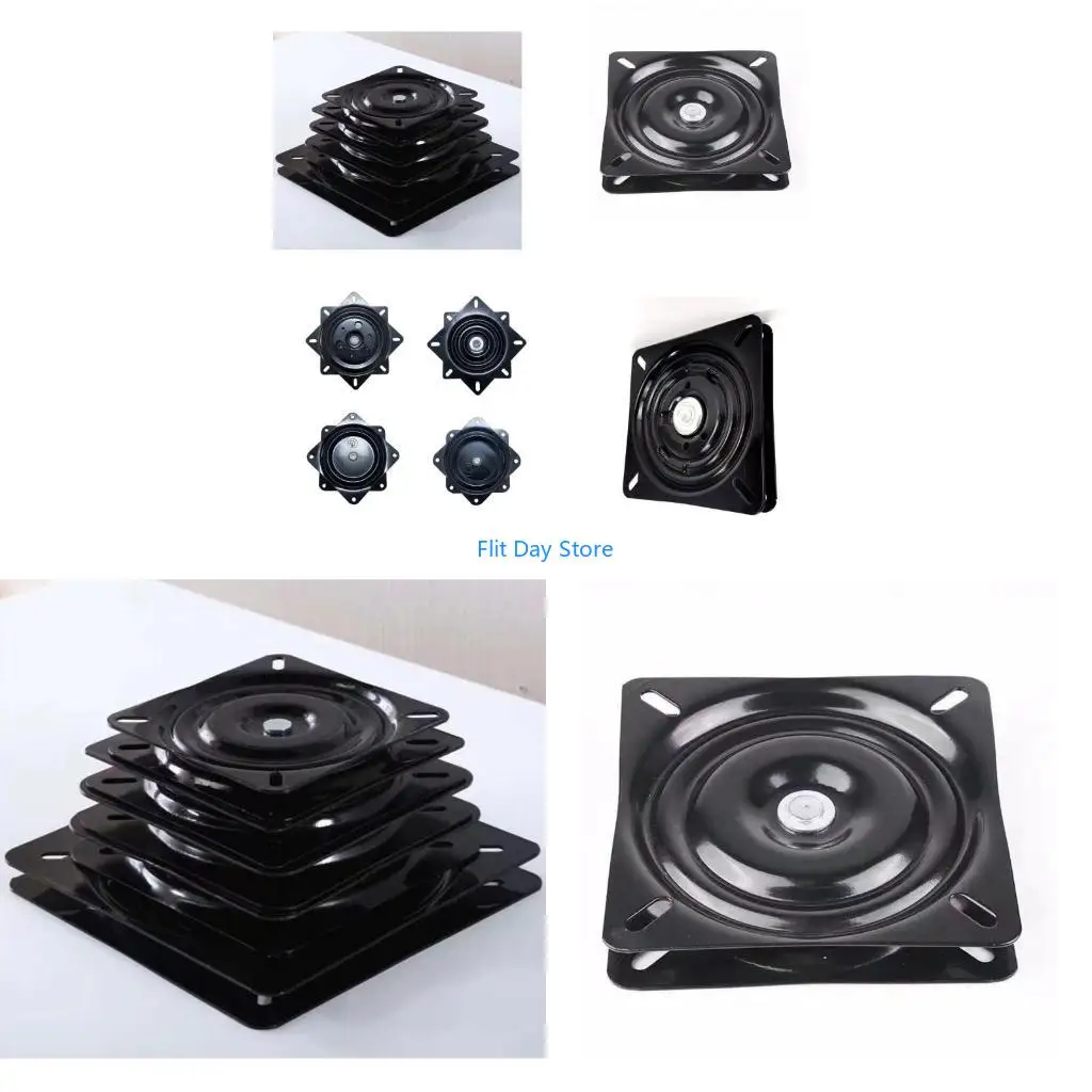 F92C Heavy Duty Stool Swivels Plate Square 360 Swivels Bearing Plate Replacement