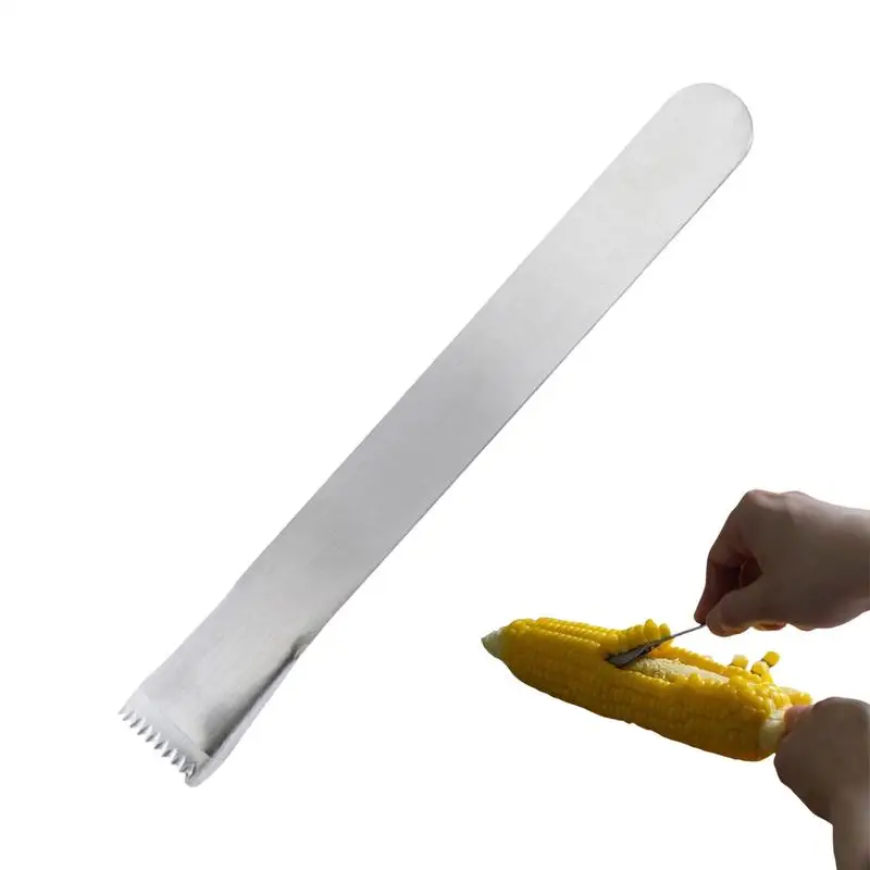 

Corn Sheller Long Handle Corn Remover Multifunctional Kitchen Gadget Stainless Steel Stripping Tool For Outdoor Dining