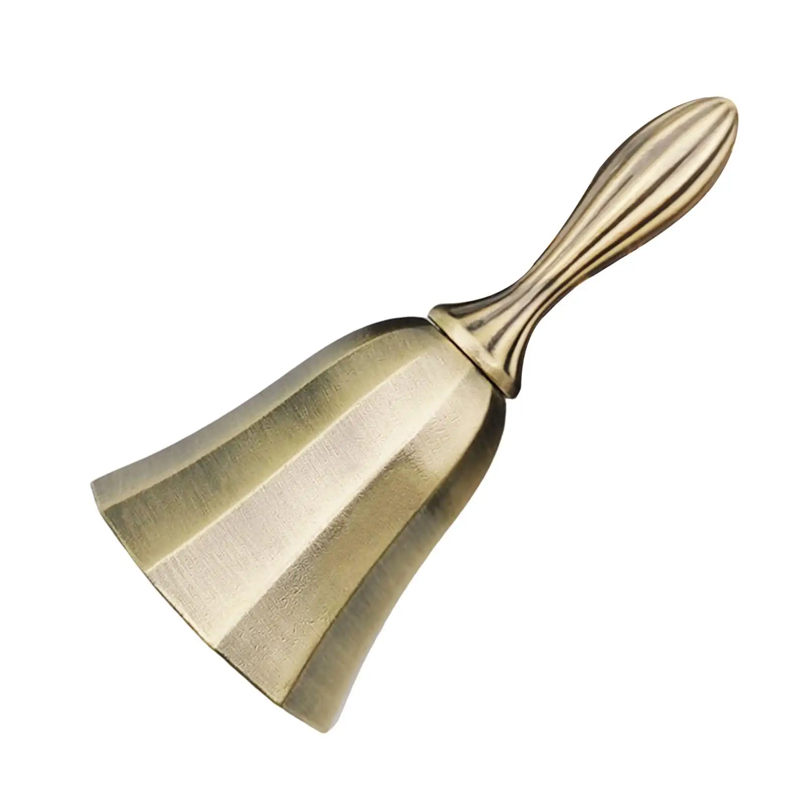 Antique Handbell Metal Classic European Style Dinner Bell Loud Retro Desktop Hand Held Bell Metal Suitable for Shop Reception