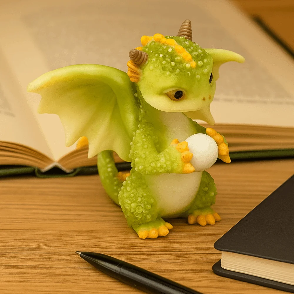 الحرف اليدوية البسيطة لطيف التنين زخرفة للماء تحصيل التنين تمثال راتنج مضحك عرض نماذج الديناصورات #3