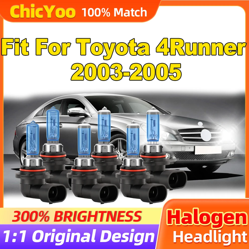 

Fit For Toyota 4Runner 2003 2004 2005 36000LM Super White Halogen Lights 300W Canbus Car Headlights 6500K White 12V Fog Lamps