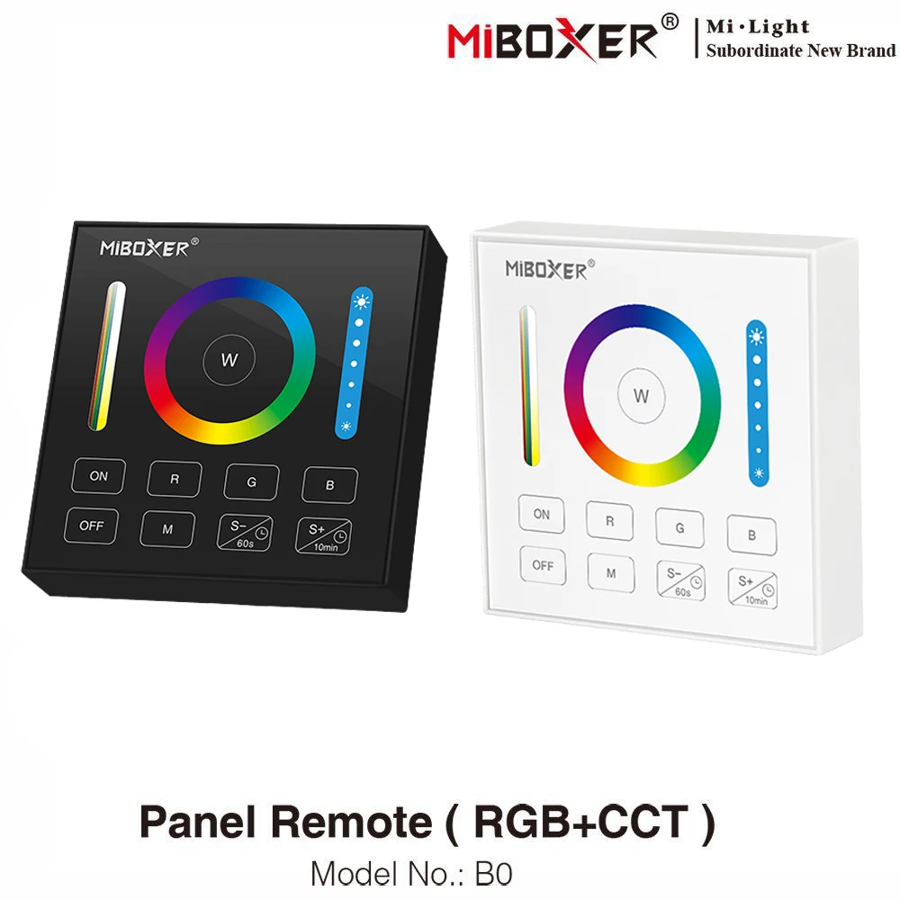 B0 B0-B RGB+CCT Smart Panel Remote 2.4G RF Wireless Control Timming for MiBoxer RGB RGBW RGBCCT LED Lamp Bulb Light Controller