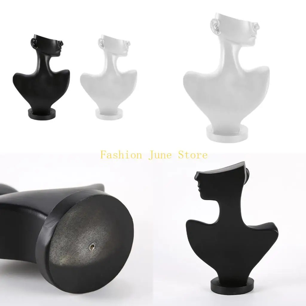 

N5KA Mannequin Jewelry Display Stand Bust Earring Holder Photography Prop