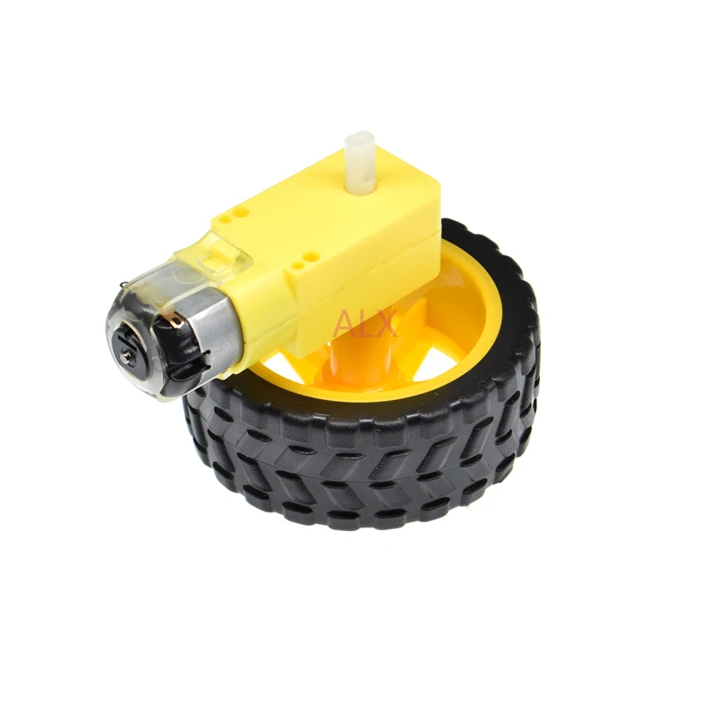 1SETS TT MOTOR 130 WITH THE WHEEL Smart Car Robot Gear Motor FOR ARDUINO DC3V-6C DC Slow down GEAR motor 1PCS + 1pcs 65MM WHEEL