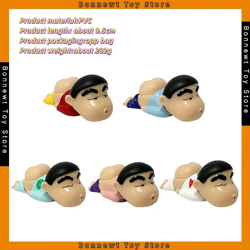 

5Types Crayon Shin-chan series models of Shin-chan figures, dolls, creative, cute, decompression toys, gifts, car ornaments