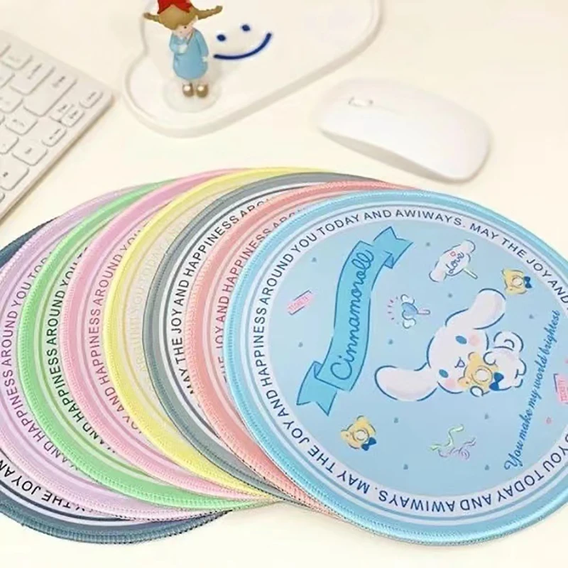 Sanrio Kuromi Series Style Cute Cartoon Mouse Pad Desktop Ornaments Office Learning Game Competitive Anti-slip Mat Unisex