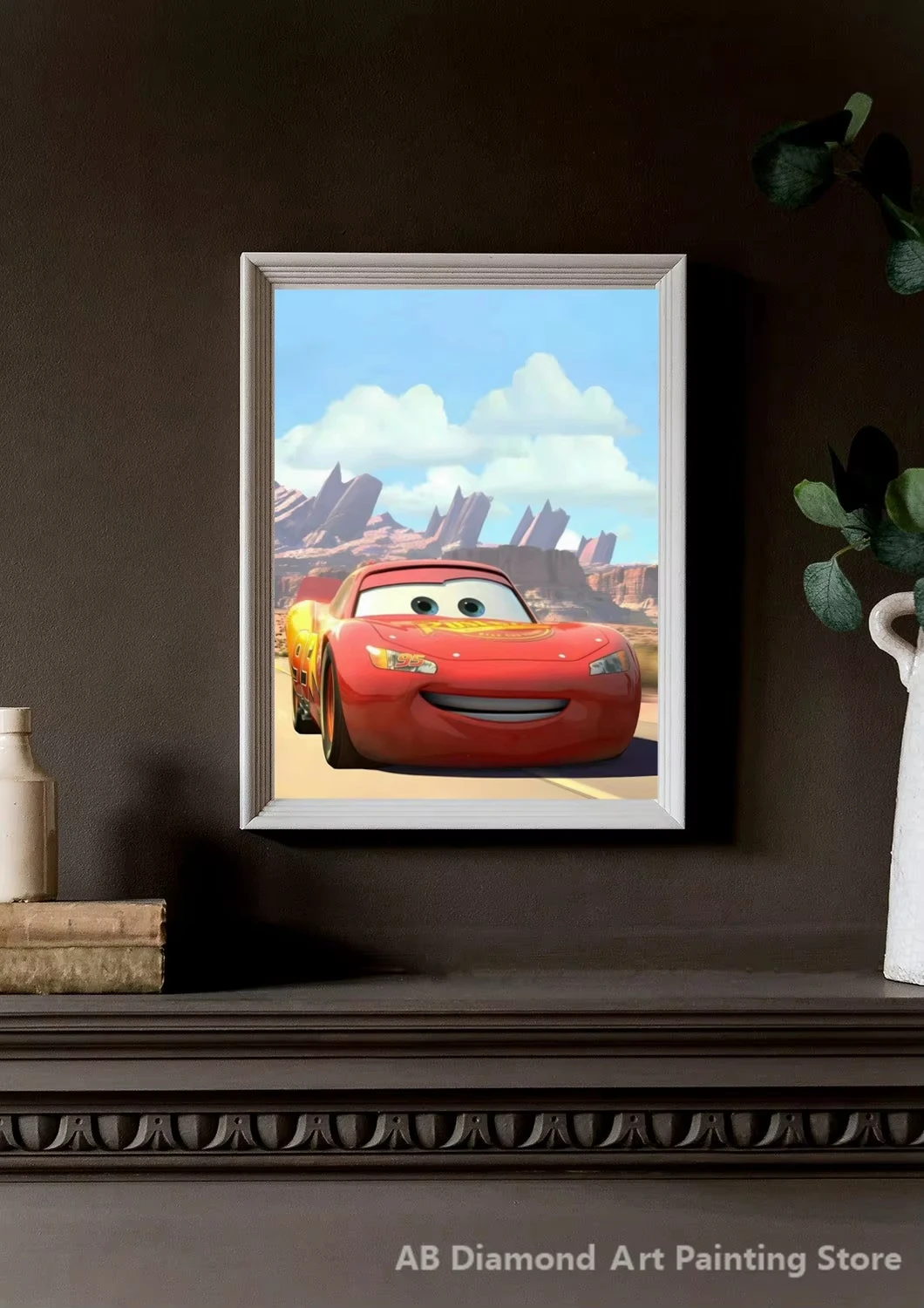 ديزني سيارات الرسوم المتحركة ألواح تلوين حرفية لامعة غرزة الماس التطريز DIY 5D الكرتون فسيفساء الجدار الديكور الفن هدية المنزل