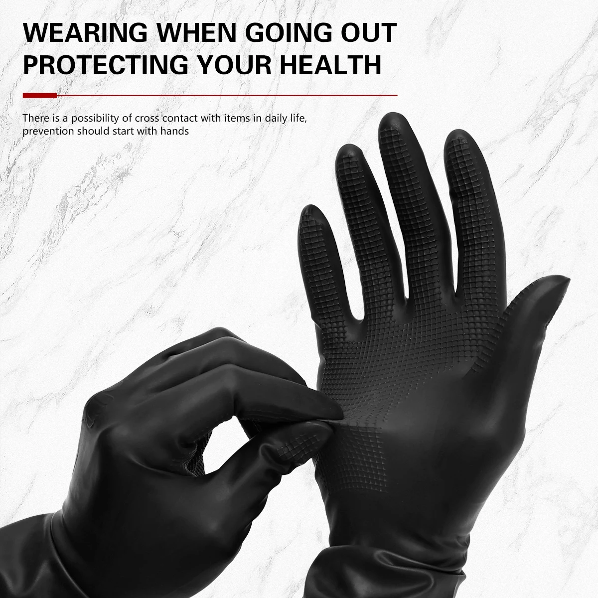 10Pcs Set Barbershop Reusable Heat Resistant Gloves Hairdresser Thicker Hair Dyeing Rubber Glove Barber Supplies Accessories