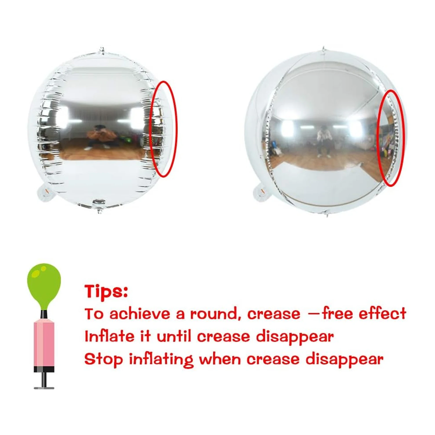 Golden 4D Aluminum Film Balloon Set 10/18/22/32inhc4D Balloon for Proposal, Wedding, Birthday Party, Shower Decoration view 6