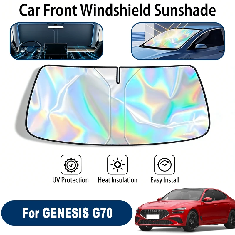 

Windshield Sun Shade For GENESIS G70 Foldable UV Reflective Front Window Sun Protection Cover Accessories