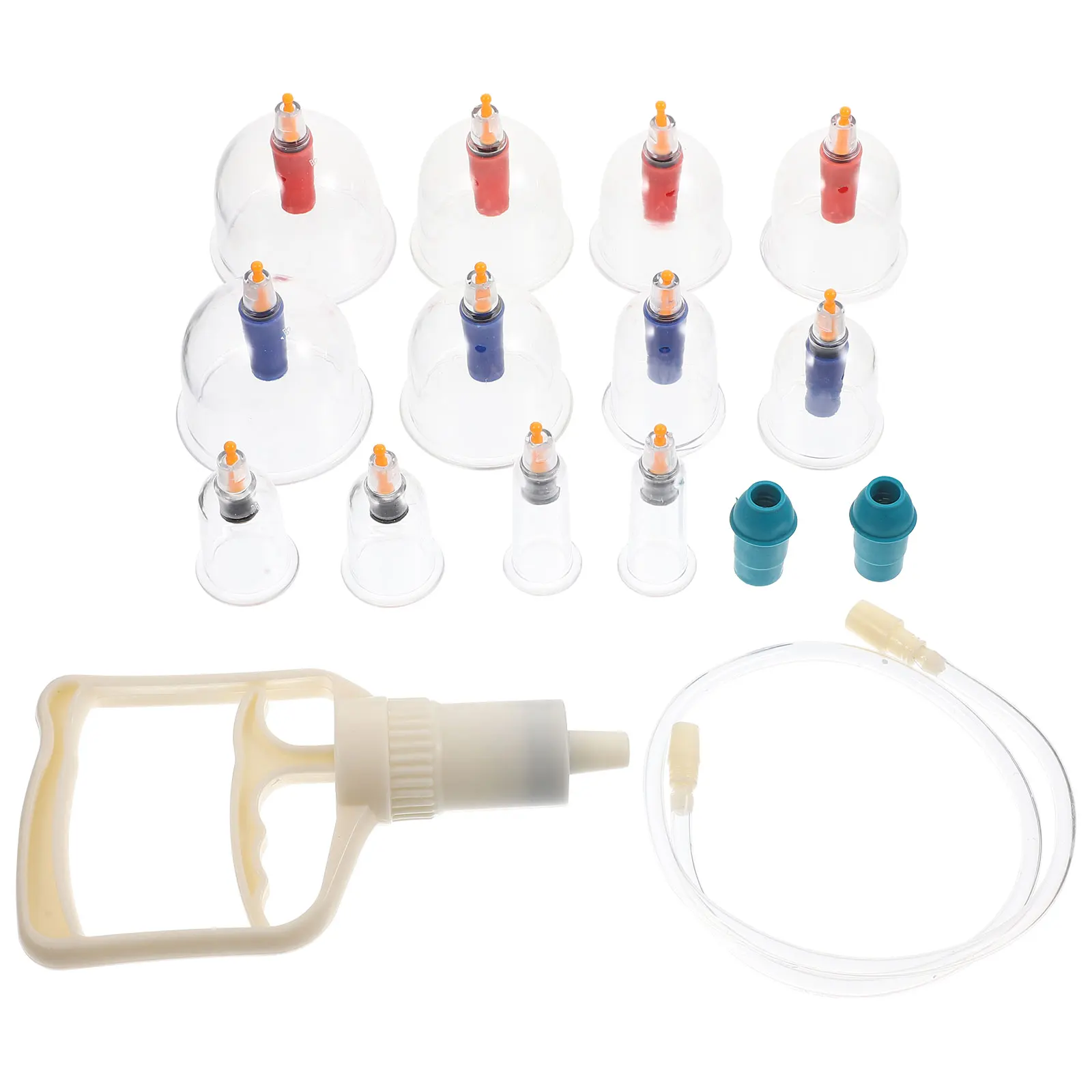 

1 Set Transparent Vacuum Suction Cupping Cups Kit Home Massage Therapy Tool For Muscle Recovery Back Pain Relief Deep Tissue
