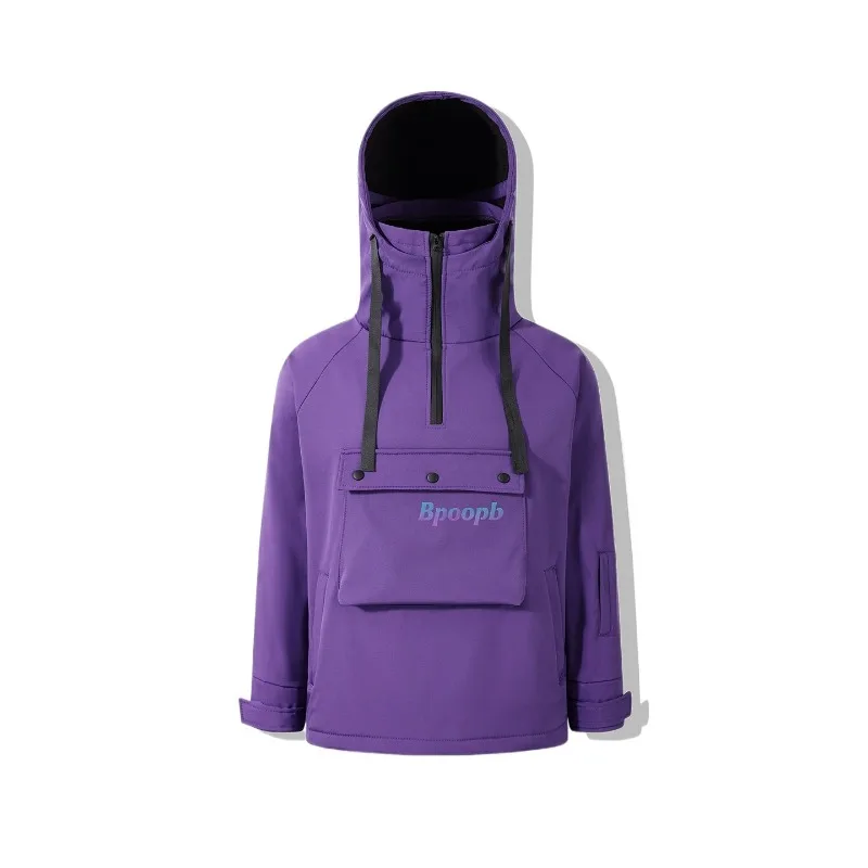 new-colorful-light-word-ski-suit-hard-shell-grape-purple-pullover-sweatshirt-for-men-and-women-warm-windproof-waterproof-ski-top