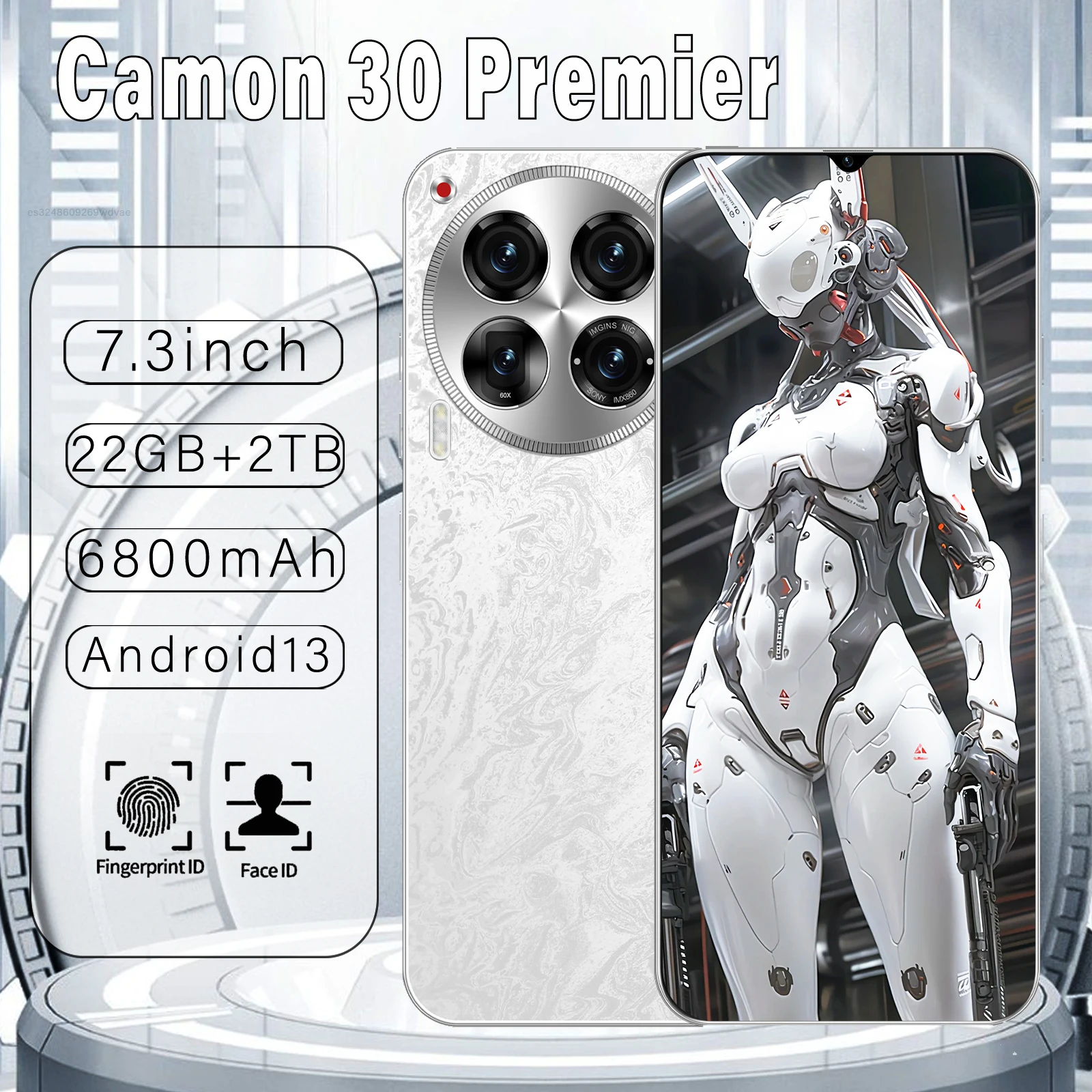 

Smartphone Global Version Camon 30 Premier Qualcomm 888 10core 22G+2TB 6800mAh 50+108MP 4G/5G Cellphone Android Mobile Phone