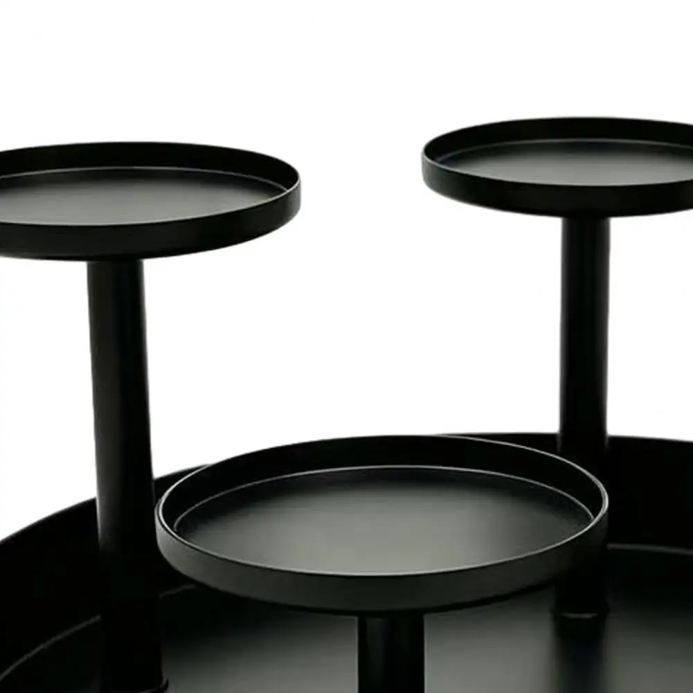 Metal Pillar Candle Holder, Circular Candle Holder, 4-Pillar Tiered Candle Stand for Christmas, Wedding, Dining Table, Fireplace