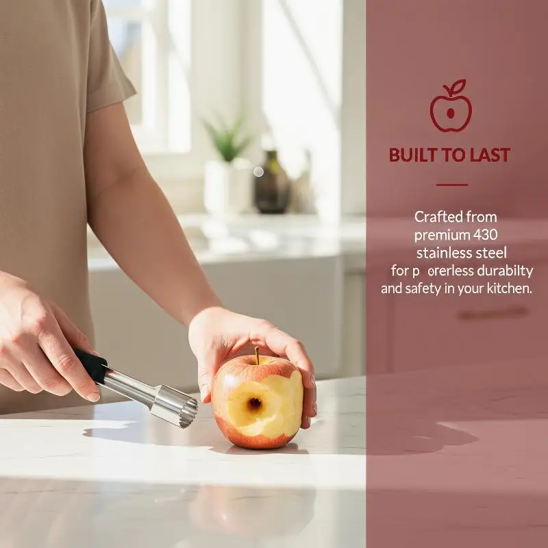Twist Fruit Corer Pitter Food Grade Easy Seed Stoner Remover for Home Kitchen  Pear Pepper Use