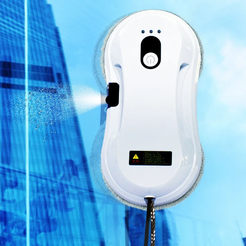 Ultra Thin Smart Window Cleaning Robot Automatic Water Spray Remote Control Glass Cleaner