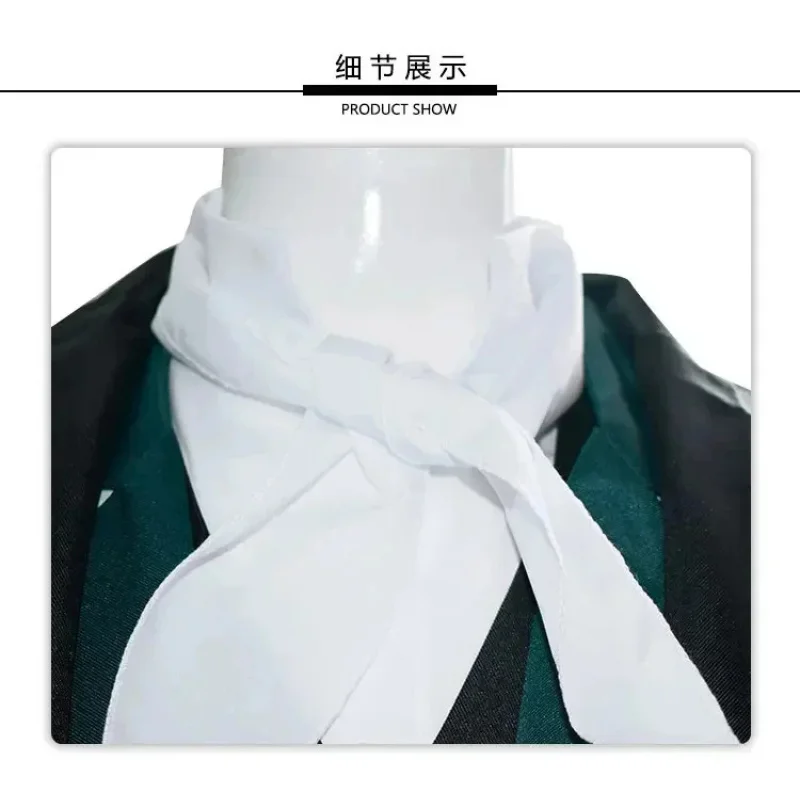 

3.a;6\m/Edgar Allan Poe Cosplay Bungo Stray Dogs Costume Unisex Uniform Suits Halloween Anime Exhibition Performance Clog;8'l/7,