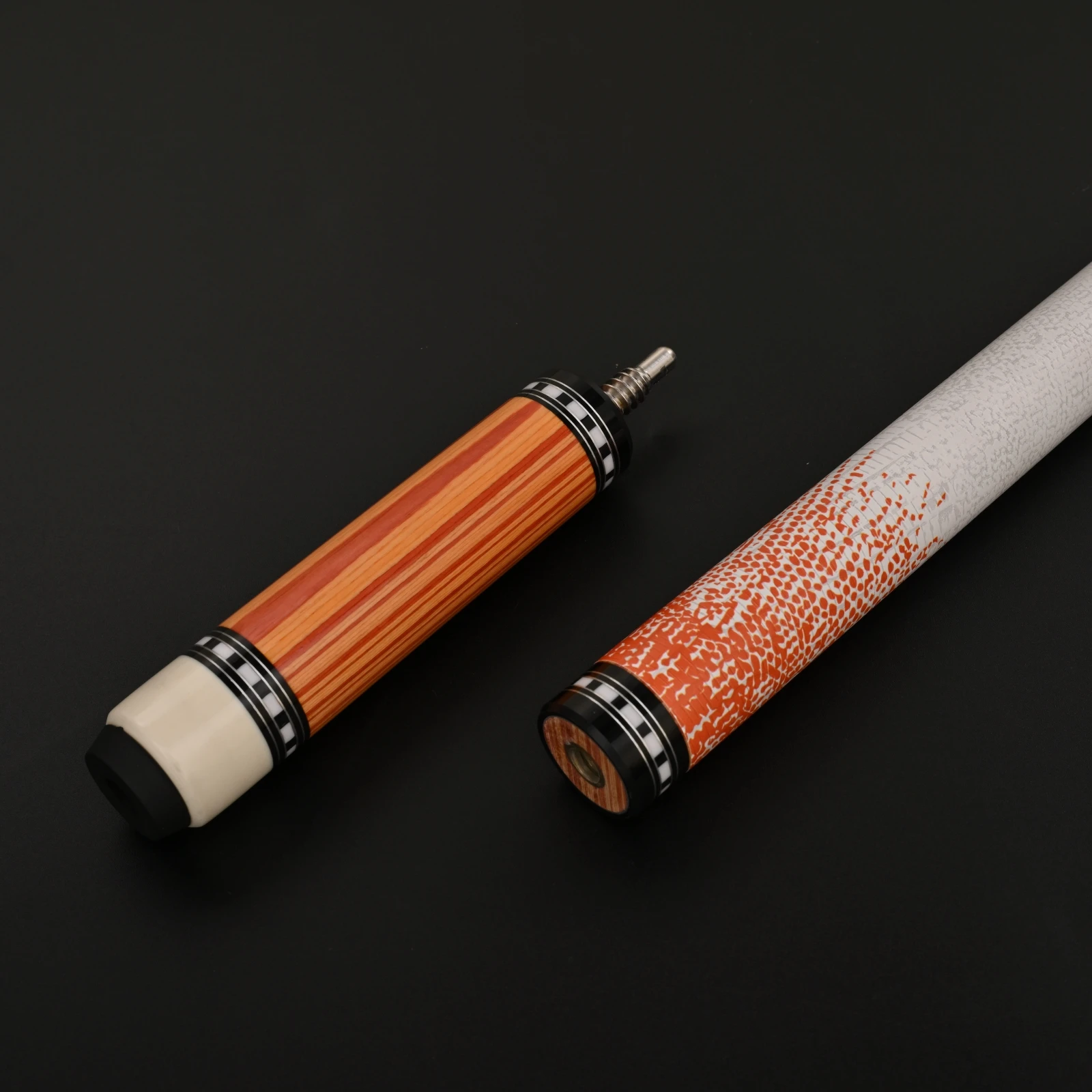12.4mm Carbon Fiber Shaft  Low Deflection  3-Piece Accelerated Taper Lizard Grain Wrap 58