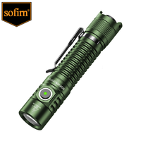 Sofirn SP31 V3.0 Green 519A Tactical Flashlight 1200lm 18650 LED Torch 5000K Rechargeable High CRI Lamp With Dual Switch