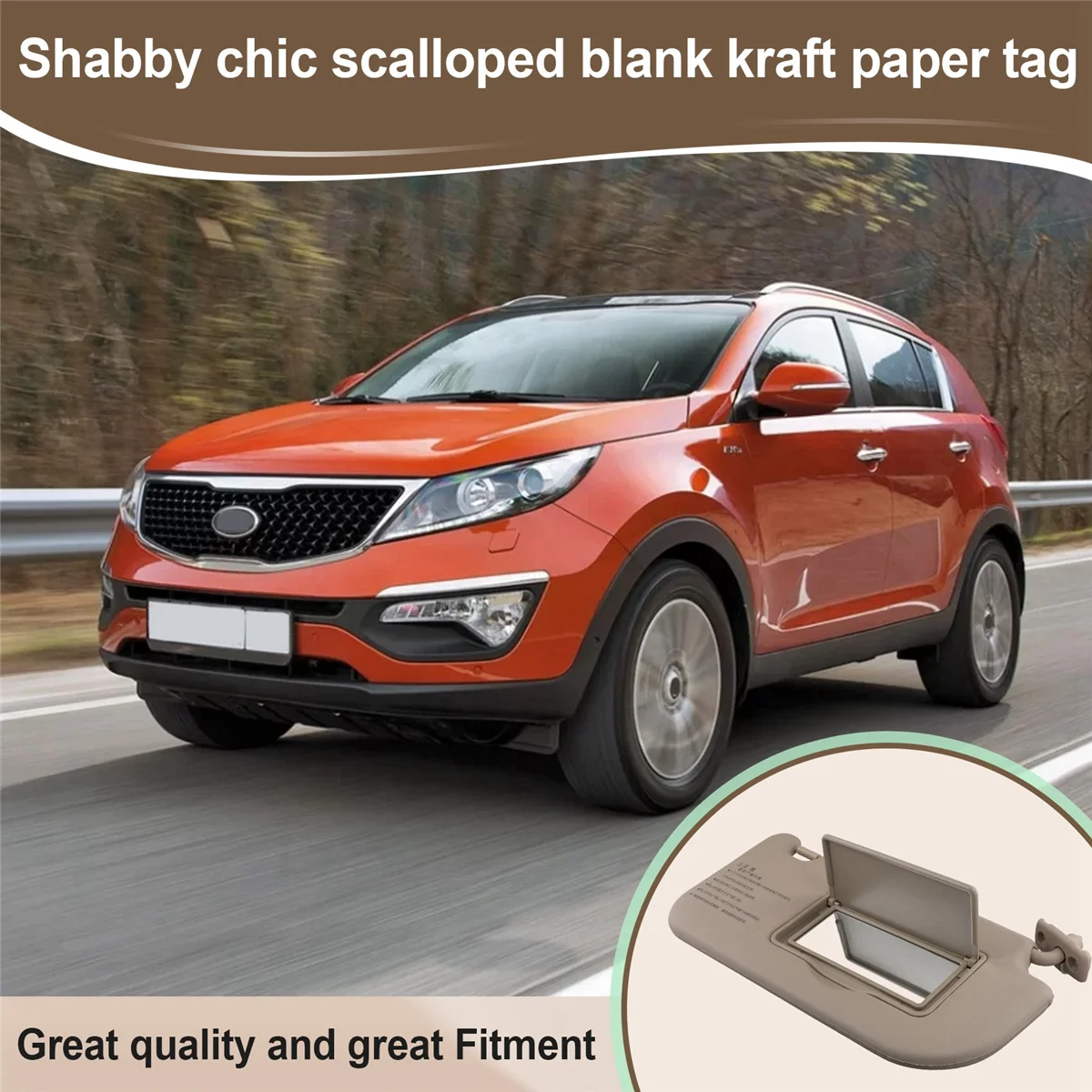 

Эксклюзивное автомобильное правое солнцезащитное зеркало для Kia Sportage, аксессуары для солнцезащитного козырька 852021 F010EZ