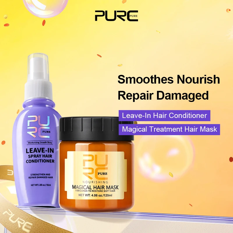 

Magical Hair Mask Coconut Oil Conditioner Spray for Keratin Treatment for Smoothing Damaged Hair Non-Rinse Hair Care Solution