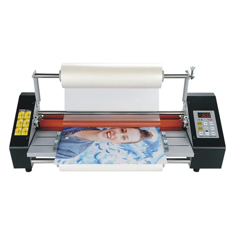 9350T Hot Roll Laminator Paper Laminating Machine for Office Facility for A5 A6 A3 A4 Sizes
