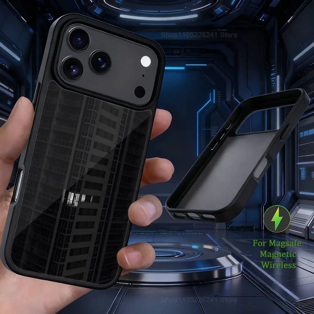Stijlvolle kunst zwart witte telefoon voor iPhone 17,14,11,15,16,13,12,Pro,Max,voor Magsafe,Plus,Mini, magnetische draadloze oplaadcassette