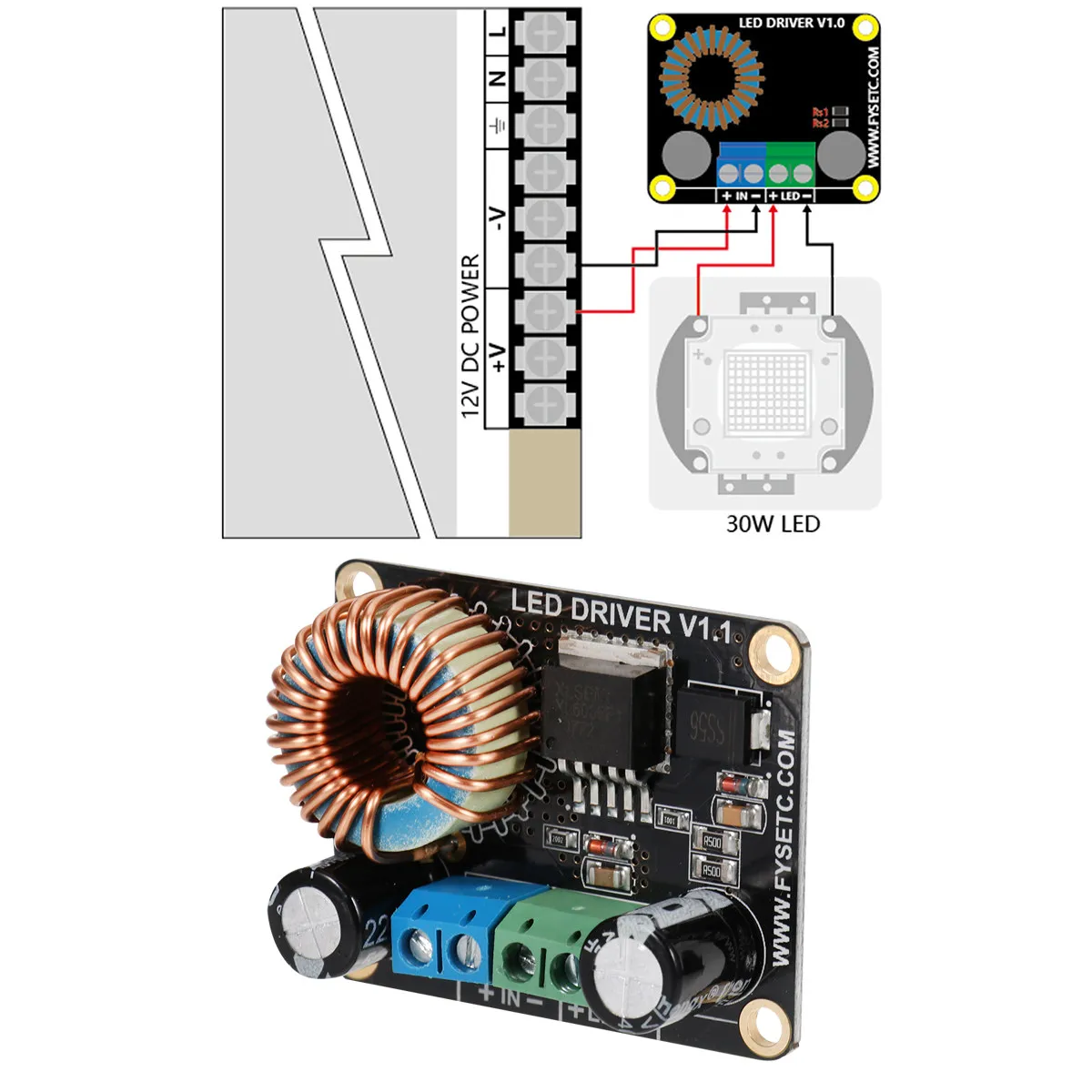 

Replacement LED Boost Driver Board Dc 5V to 32V for Uv Light Curing Resin 3D Printers High Efficiency Stable Power Supply
