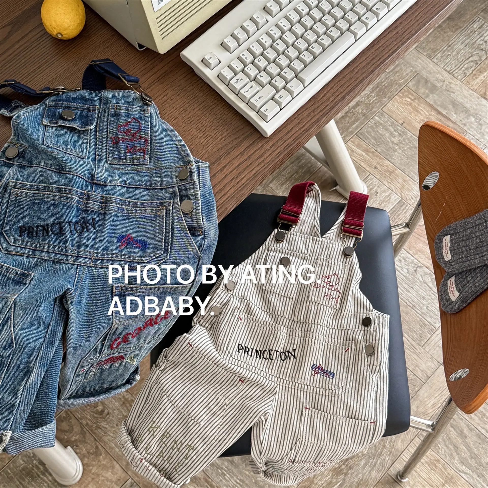 

2025 Children's Autumn Children's Jumpsuit Girls Overalls Wide-leg Trousers Boys Overalls