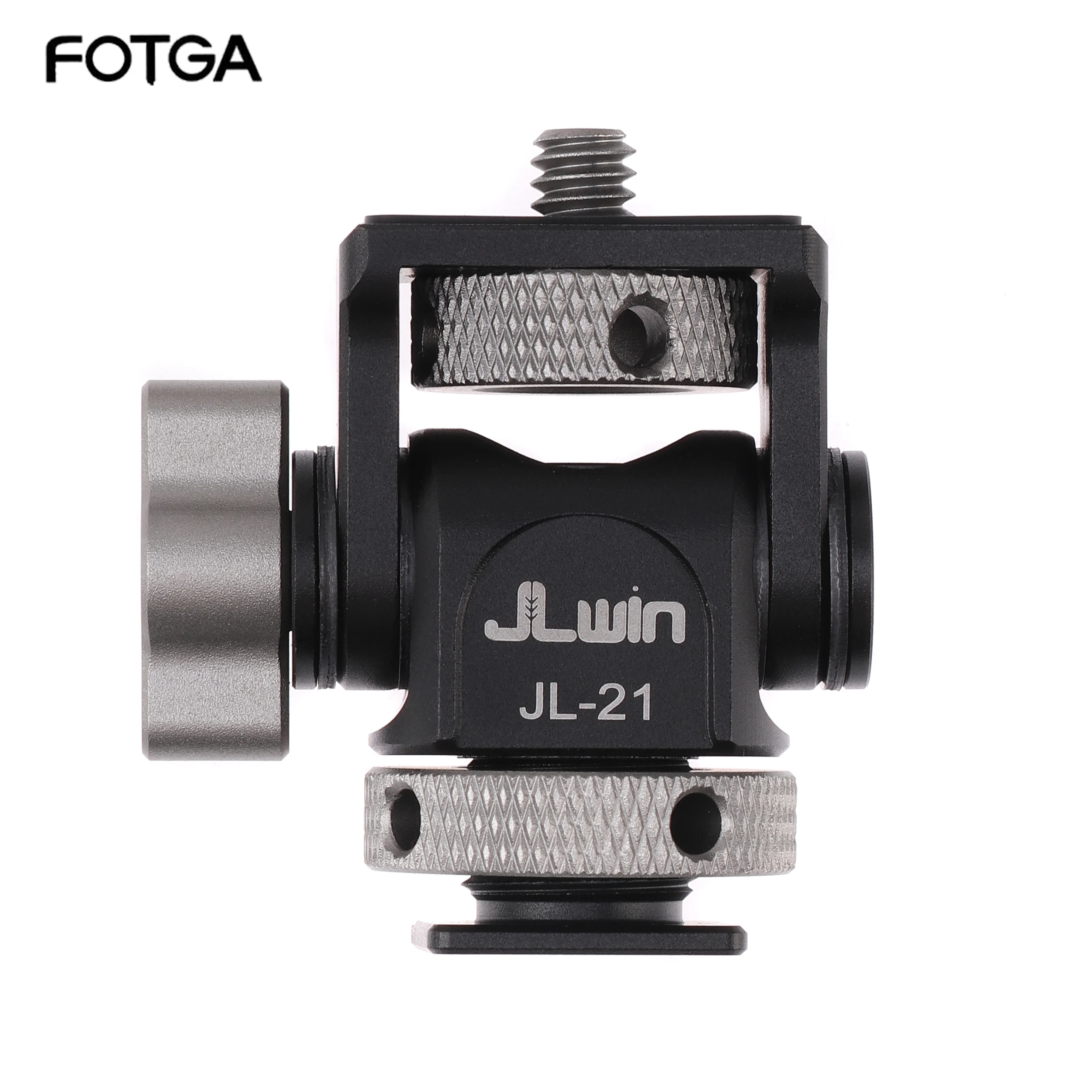 FOTGA Monitor Mount JL-21 DSLR Camera Adjustable Camera Monitor Holder Swivel and Tilt Adjustable Monitor Mount Photo Studio kit