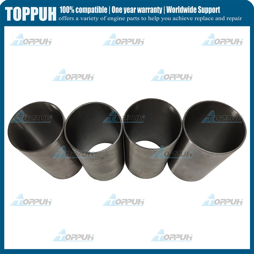 4PC For Kubota V1305 New Cylinder Liner Sleeve Suitable Semi-finished