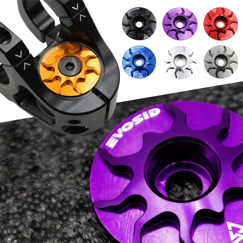 

Bicycle Headset Cap MTB Road Bike Ultralight Aluminum Alloy Headset Cap Cover with Screw for Fork Head Tube Cycling Accessories