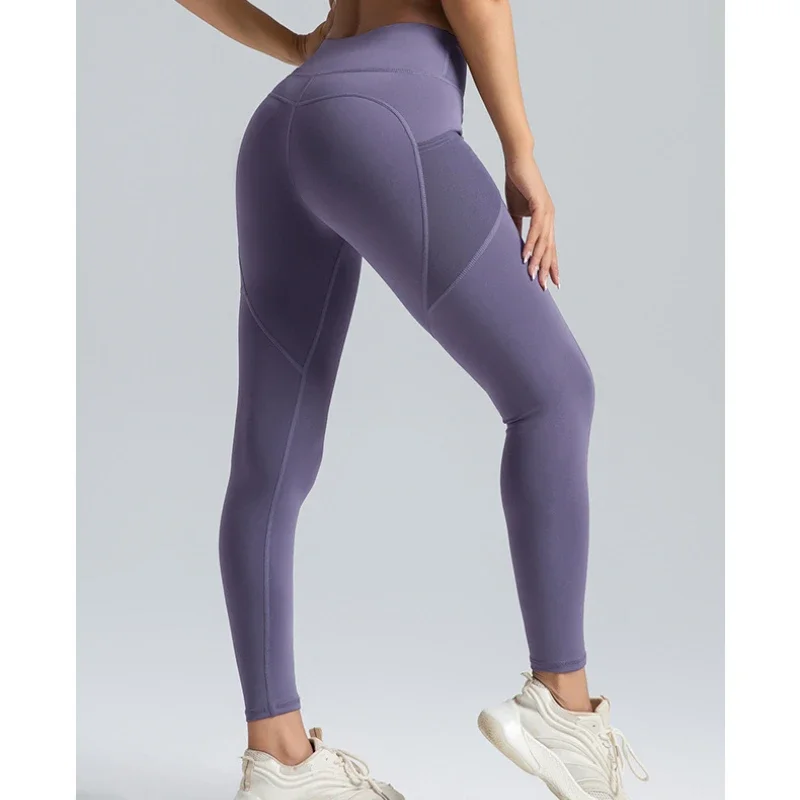 Nuovi Pantaloni Sportivi da Donna 2026, Leggings Aderenti per Fitness e Corsa, Pantaloni Yoga a Vita Alta Modellanti, Leggings con Tasche