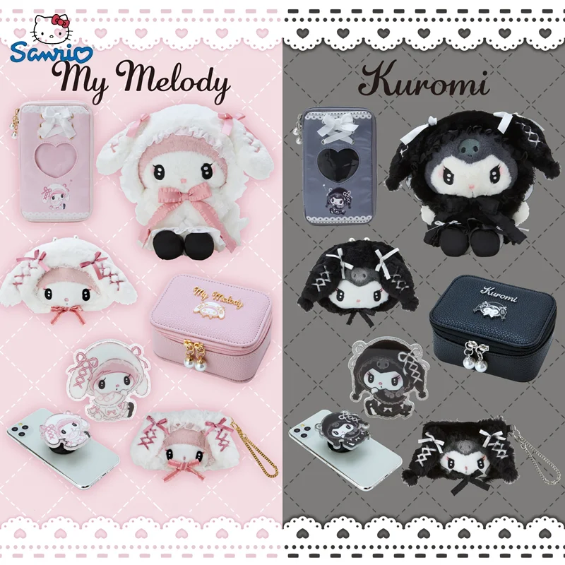 Sanrio Official Genuine Latest Collection The Promise Of The Moon Kuromi My Melody Plush Doll Wallet Hairclip Girl Birthday Gift