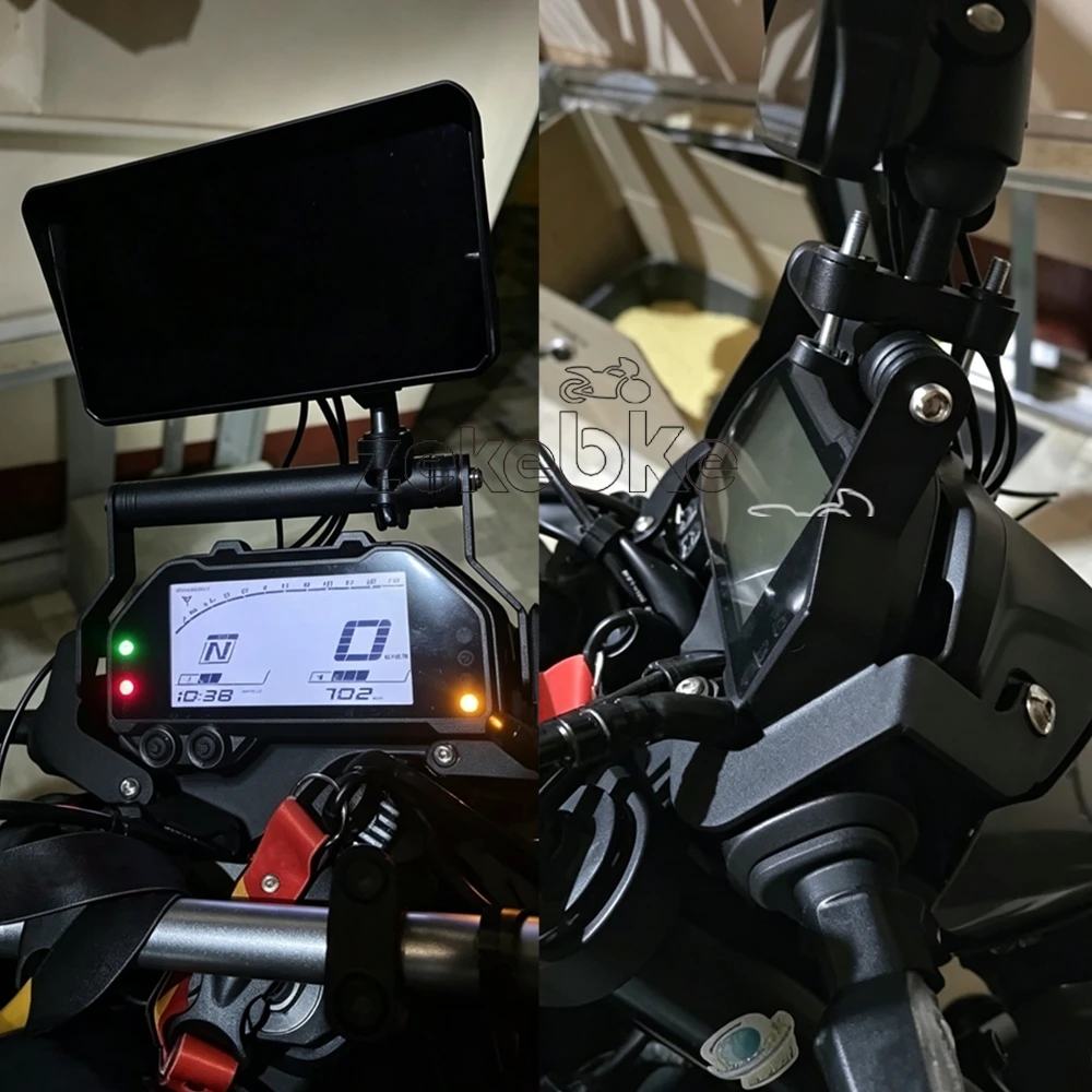 MT03 MT25 For YAMAHA MT-03 MT-25 MT 03 2020-2026 Accessories GPS Smart Phone Navigation Mount Mounting Bracket Adapter Holder