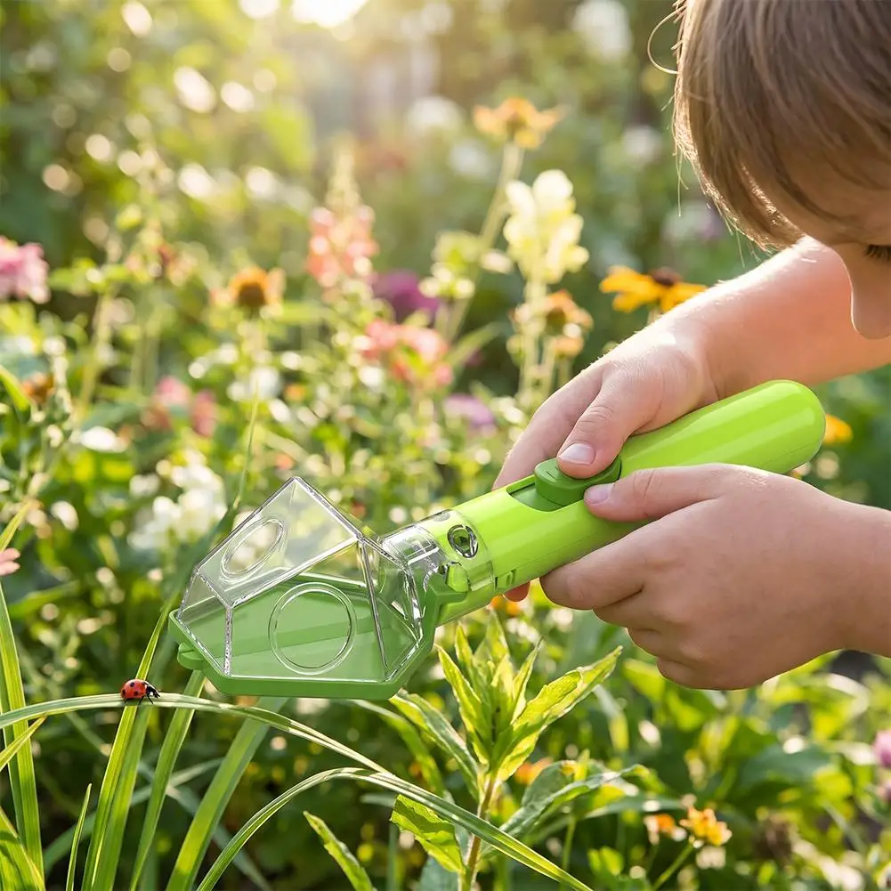Handheld Insect Catcher Viewer Tool 6X Magnifier Child Friendly Bug Trap Toy Outdoor Garden Nature Learning Exploration Gift